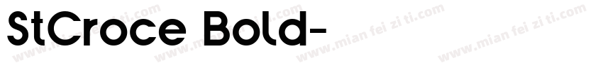 StCroce Bold字体转换